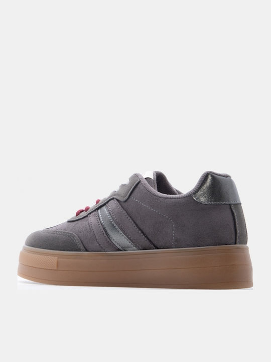 Women's Flatforms Grey Sneakers