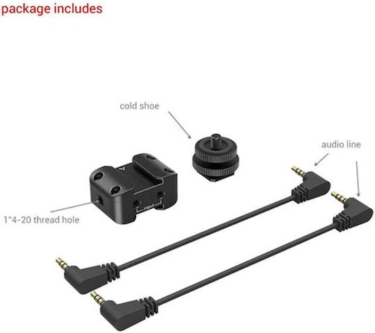 2 în 1 SmallRig 2996 Suport Bracket Rode Wireless Go Saramonic Blink 500 Microfon