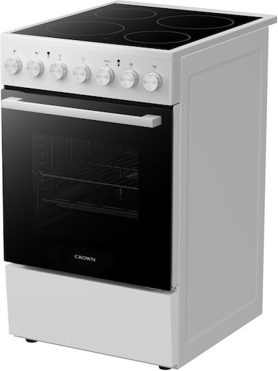 Crown Herd 53lt mit Keramikkochfeld P50cm Weiß