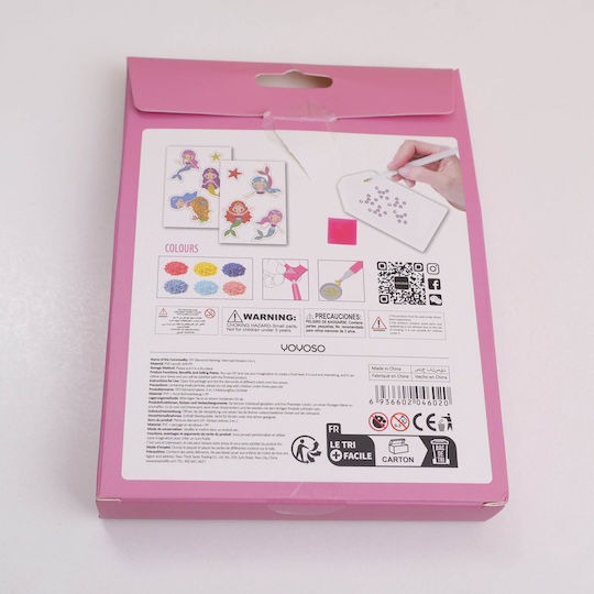 DIY Diamond Painting Stickers Mermaid 2-in-1