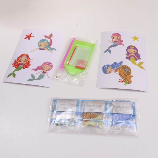 DIY Diamond Painting Stickers Mermaid 2-in-1