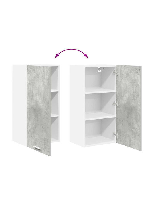 Wall Kitchen Cabinet with Grey Countertop 40x31cm