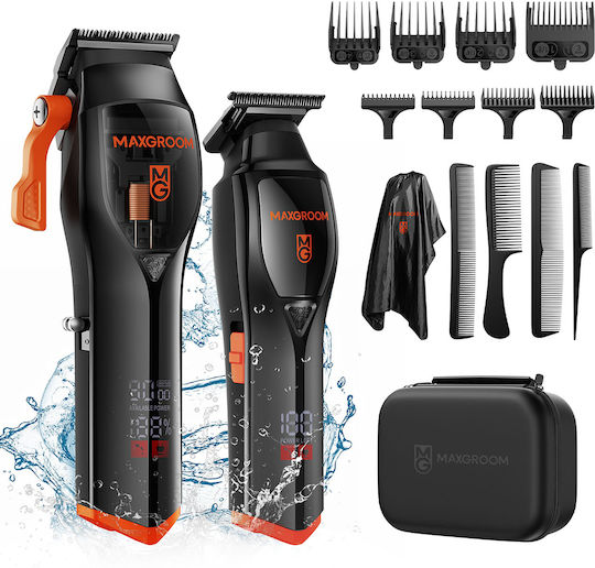 MaxGroom Wiederaufladbare Haarschneidemaschine Schwarz