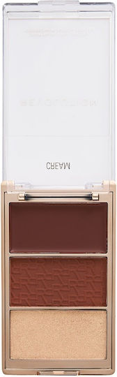 Revolution Beauty Palette with Eye Shadows in Pressed Powder Form Teddy Nude