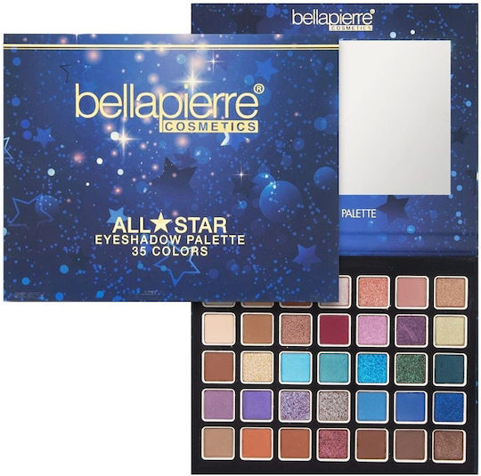 Bellapierre Cosmetics All Star Paletă cu Farduri de Pleoape în Formă Solidă 35 Nuanțe 38gr