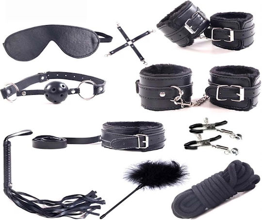 Guilty Toys BDSM Kit σε Μαύρο Χρώμα 10τμχ