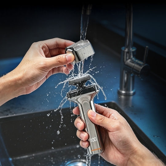 MaxGroom Vintage Elektrische Rasierer Gesicht Wiederaufladbar
