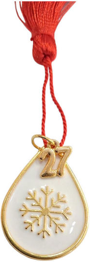 Щастие За Дома Handmade 2027 Пискюл Бял Капка Емайл 3х4см 2027-gf3008