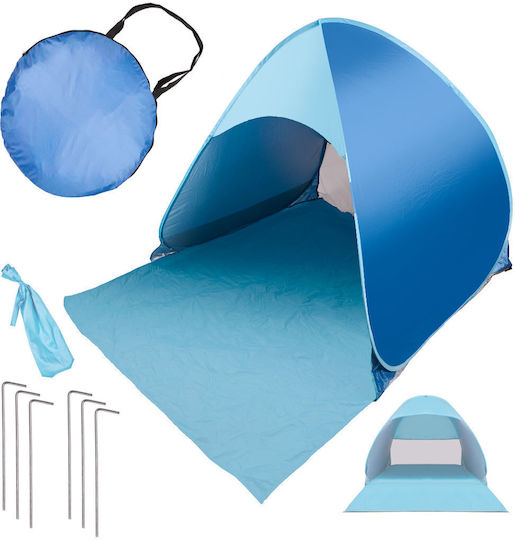 ikonka Pop Up Strandzelt Blau