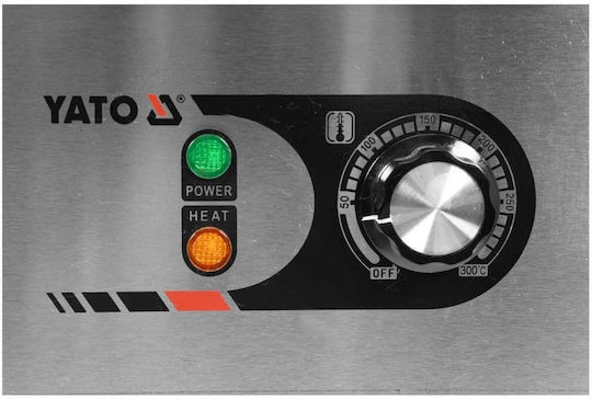 Yato Yg-04585 Smooth Electric Grill Plate 550mm 3000 W Stainless Steel