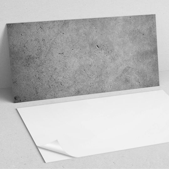 Set Vinyl Kacheln Dekoration Küche Oder Badezimmer Textur Unverarbeiteter Beton 10x40x20 cm