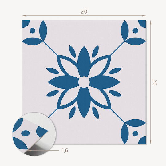 Set de Plăci de Vinil Ușor de Instalare Model Floral Frunze 20x20x20 Bucăți