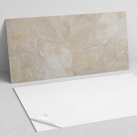 Adhesive Vinyl Panel Hallway 100x50 Natural Marble Shades