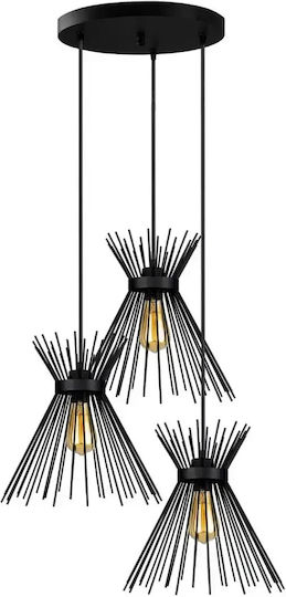 Lumină Suspendată Alb Negru 3 Globuri Homs Ro180-11181 Lumină Suspendată Alb Negru 3 Globuri Homs Ro180-11181