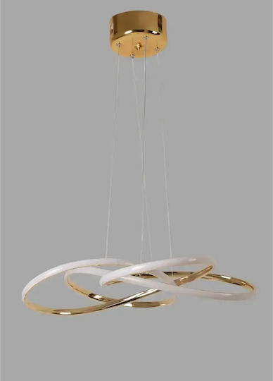 Candelabru LED Auriu 3 Culori Lumini Suspendate Homs Ro Lx 40024