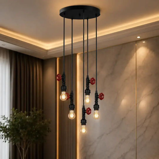 Lumină Suspendată Neagră Homs Ro11395
