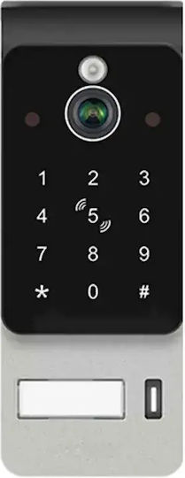 Interfon Video Inteligent 1 Familie Mentor Svk4104b 4 Fire WiFi Card Pin Tuya 10 Inch Ips Dvr Fhd 2mp Ik08 Negru