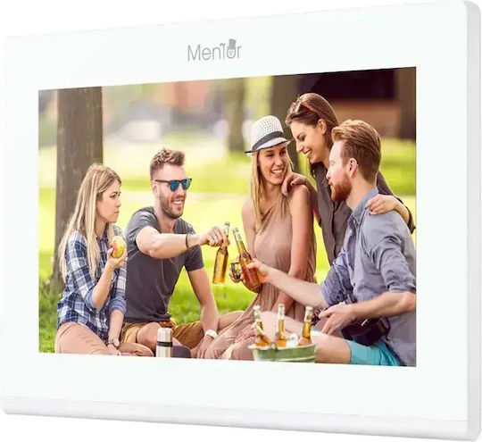 Interfon Video Smart Wi-Fi Ai Pentru 2 Familii Mentor Svk273w 2 Fire 7 Inch Ips 2mp Fhd Card Pin Tuya Ip65 Alb