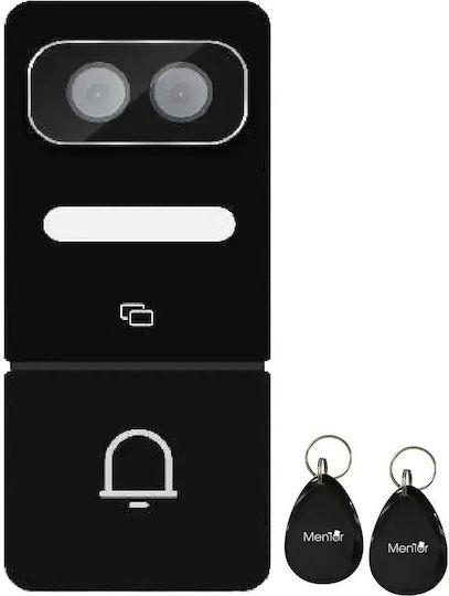 Smart Video Intercom Mentor Svkpoe71b Wi-Fi Recunoaștere Facială Cat5 7 Inch Ip Dhcp 3mp Ik07 Negru