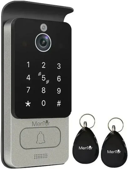 Interfon Video Smart Wi-Fi Cu 2 Fire Mentor Svk271w 7 Inch Ips 2mp Fhd Card Pin Tuya Ip65 Alb