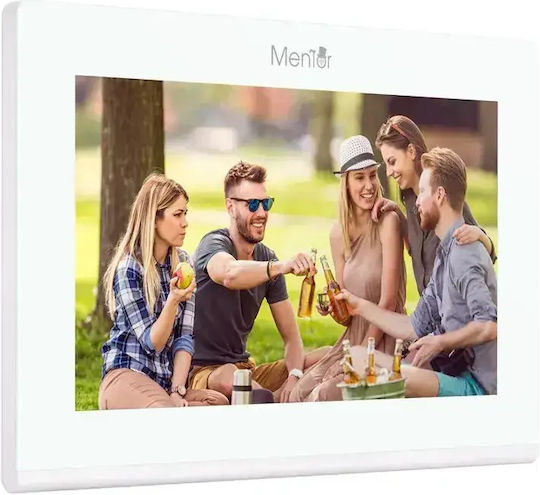 Ai Smart Wi-Fi Video Interfon 1 Familie Mentor Svk274w 2 Fire 7 Inch Ips 2mp Fhd Pin Card Tuya Ip65 Alb