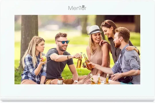 Ai Smart Wi-Fi Video Interfon 1 Familie Mentor Svk274w 2 Fire 7 Inch Ips 2mp Fhd Pin Card Tuya Ip65 Alb