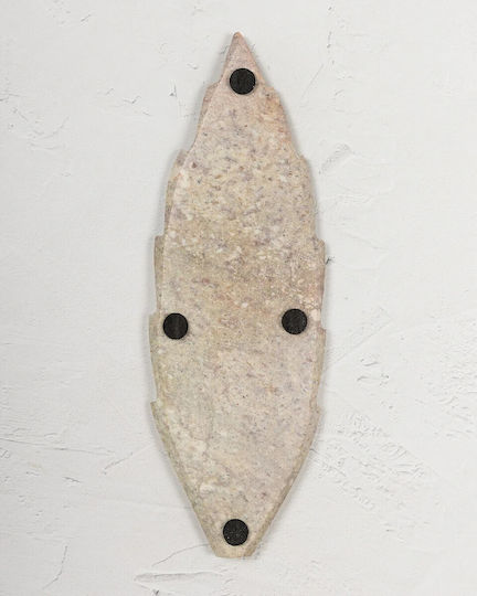 Stone Base for Incense Sticks or Cones Leaf Shape Leaf Natural 25cm