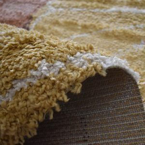 Saray Home Sunflower Living Room Rug Rectangular Shaggy Pink-Multicolour 120x170cm
