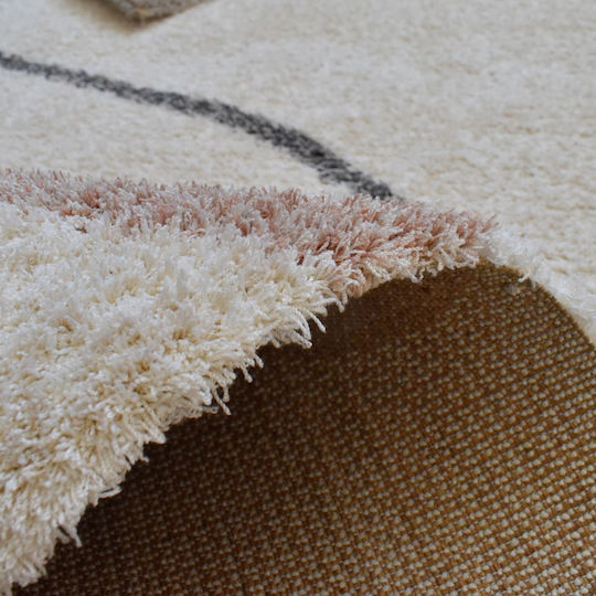 Saray Home Soft Χαλί Ορθογώνιο Κρεμ - Πολύχρωμο 160x220cm