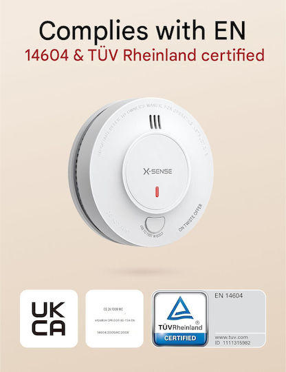 Pachet 3 Detectoare Inteligente De Fum X-sense Sd19-mn31 Stație De Bază Sbs50 – Senzor Fotoelectric Interconectat Wi-Fi/WLAN Certificat Tüv Rheinland Alertă Telefon