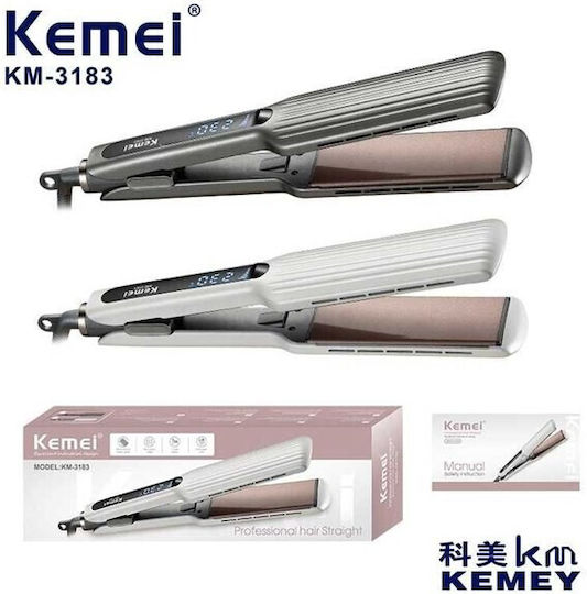 Kemei KM-3183 Haarglätter mit Keramikplatten 55W