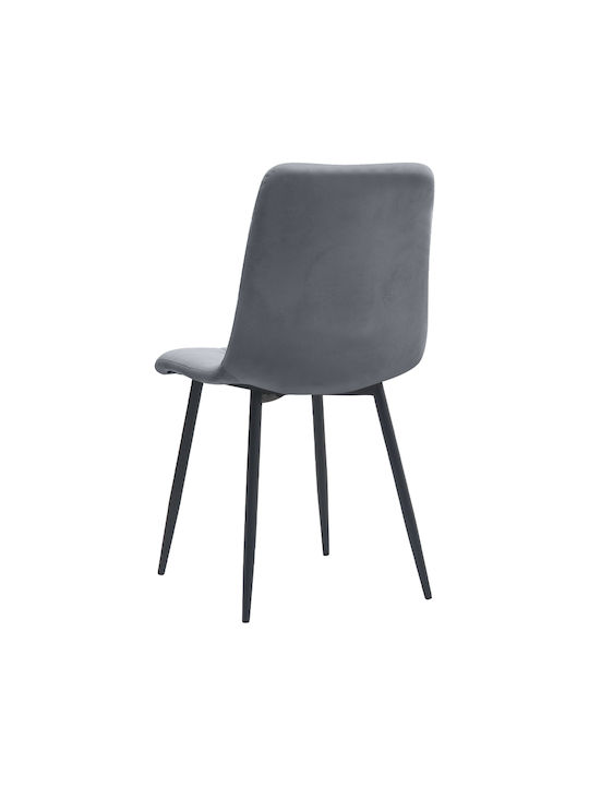 Tito Dining Chair Velvet Anthracite 44x55x88cm