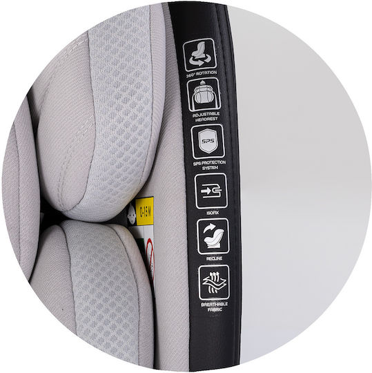 Chipolino Hypnotic Plus Scaun Auto Pentru Copii i-Size cu Isofix Platinum