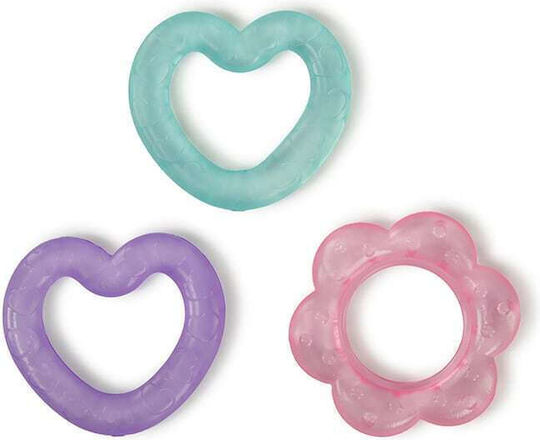 Bright Starts Chill Teething Ring with Gel made of Silicone for 3 m+ 3pcs