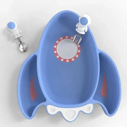 Baby Cloud Baby Food Container Set made of Silicone Blue Spaceship
