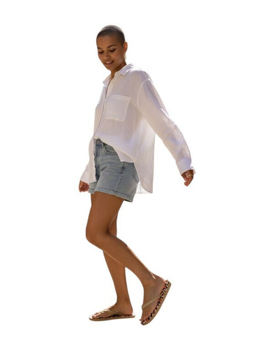 Damen-Flip-Flops - Hausschuhe in Goldfarben