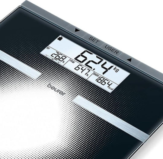 Beurer Ψηφιακή Ζυγαριά 180kg με Λιπομετρητή Μαύρη 76430