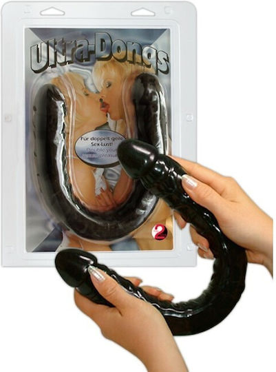You2Toys Ultra Dong Dildo dublu Negru 43cm