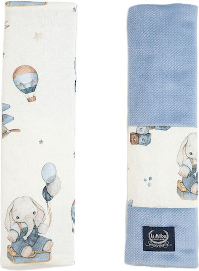 La Millou Simbo Velvet Wind Blau Zonen Kissen
