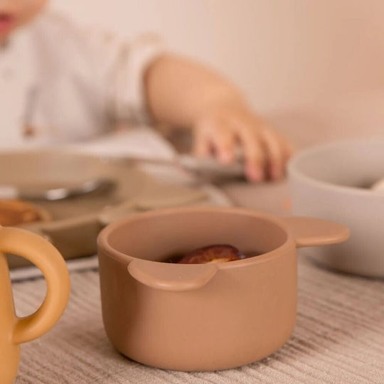 Nuuroo Nuuroo Baby- und Kinder-Essgeschirr aus Beige Silikon 2 Stück