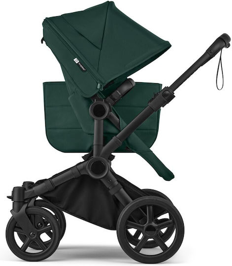 Bugaboo Donkey 6 Καρότσι 2 σε 1 Kατάλληλο για Nεογέννητο Complete Black/Fern Green