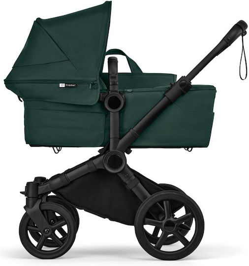 Bugaboo Donkey 6 Καρότσι 2 σε 1 Kατάλληλο για Nεογέννητο Complete Black/Fern Green