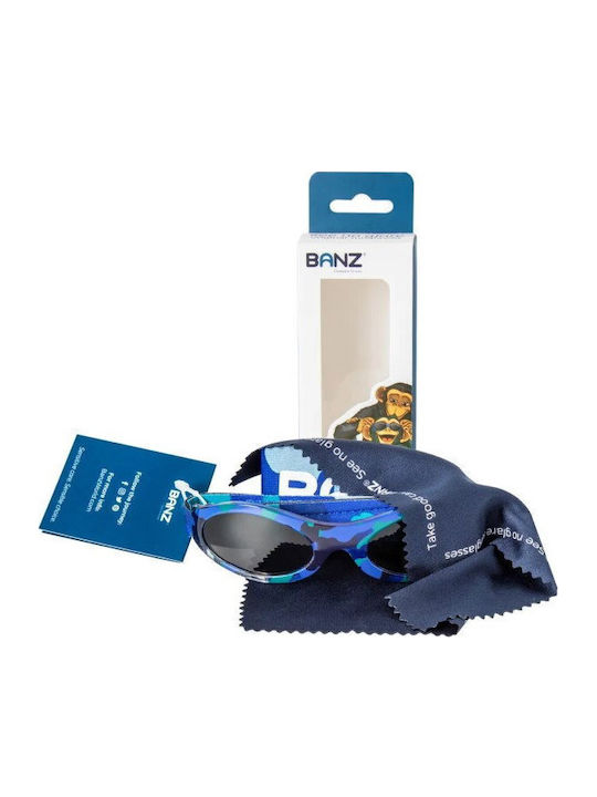 Banz Unbreakable Oval Baby Kids Sunglasses Blue for 2-5 Years