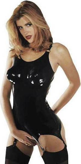 Sharon Sloane Latex Hosenträger Korsett Bodys Schwarz