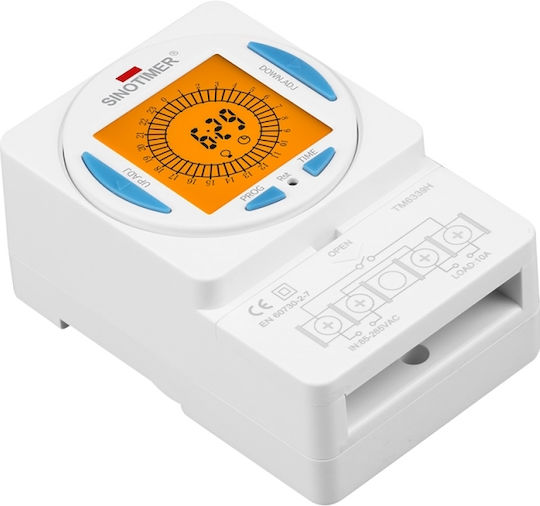 Timer Sinotimer 200-250VAC 50/60Hz 24 Stunden LCD Bildschirm Tm6339h-30d