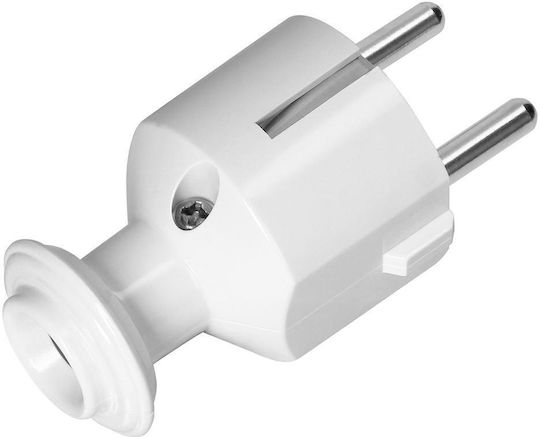 Ευθύγραμμο Βύσμα Uni-schuko 16a 230v Λευκό