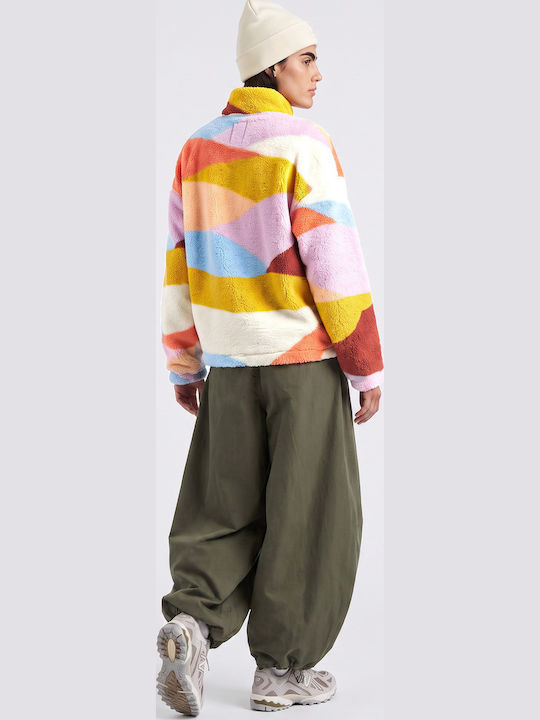 Fleece Γυναικεία Ζακέτα με Φερμουάρ