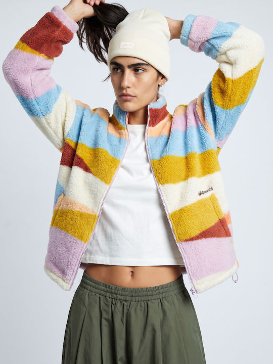 Fleece Γυναικεία Ζακέτα με Φερμουάρ
