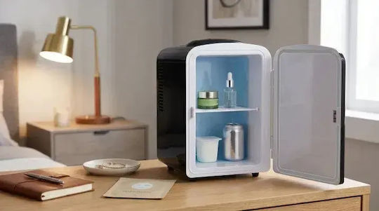 Cosmetic Refrigerator 4lt With Shelf And Heating Function Black 42W