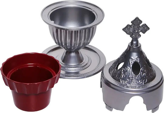 Metallisches Klassisches Vigilölampen Metallisches Glas 1 Stück Silber